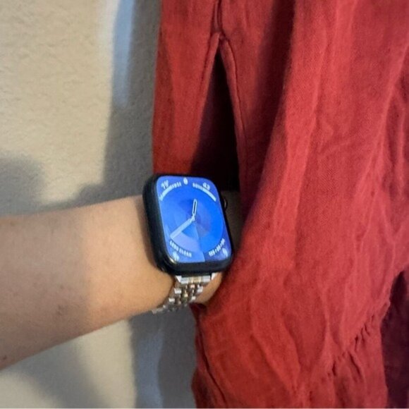 Old Navy V-Neck Tiered Mini Swing Dress Color: Scarlet Size XL - Picture 7 of 9